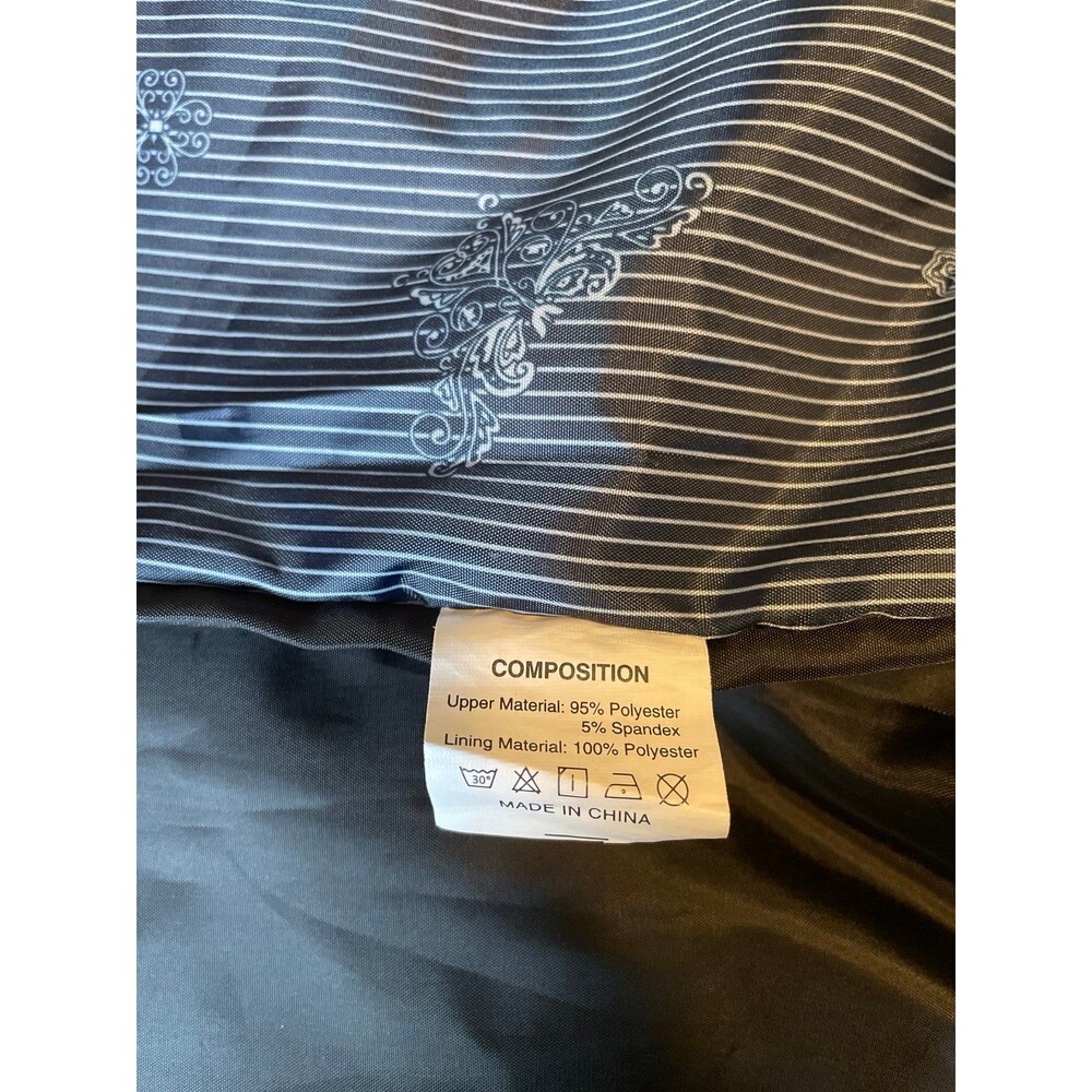 Fashion Windbreaker Jacket Black Lined Lightweight Full Zip Men's Medium - Picture 4 of 4